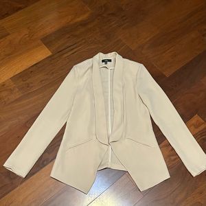 Lulus women’s Miss Punctuality open draped lightweight blazer size medium